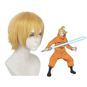 Anime Fire Force Arthur Boyle Short Blond Cosplay Wigs