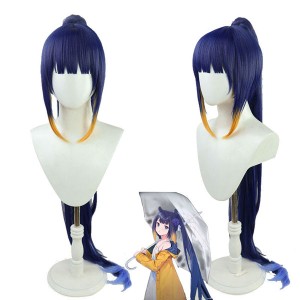 Hololive English Virtual Youtuber Ninomae Ina'nis Single Ponytail Cosplay Wigs