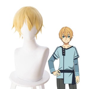 Anime Sword Art Online Alicization Under World Eugeo Short Blond Cosplay Wigs