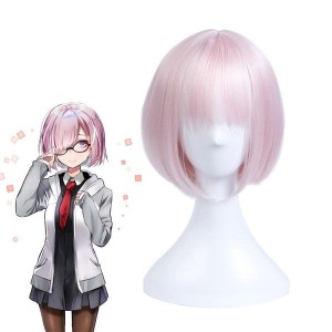 FGO / Fate Grand Order Mash Kyrielight Shielder Pink Short Cosplay Wigs