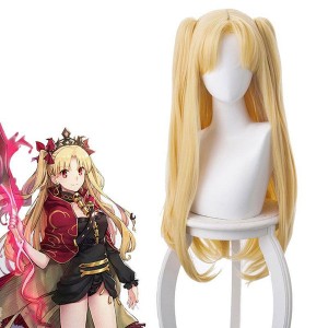 FGO Fate/Stay Night Ereshkigal Tohsaka Rin Blonde Straight Long Ponytails Cosplay Wigs