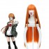 Anime Persona 5 Futaba Sakura Straight Orange Cosplay Wigs