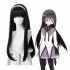 Anime Puella Magi Madoka Magica Homura Akemi Long Straight Black Cosplay Wigs