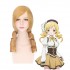 Anime Puella Magi Madoka Magica Mami Tomoe Long Curly Blonde Cosplay Wigs