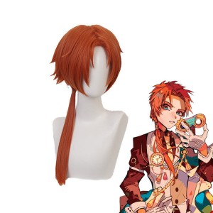 Anime TBHK Toilet-bound Hanako-kun Aoi Akane Long Orange Cosplay Wigs