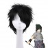 Anime Naruto Uchiha Sasuke Short Black Curly Cosplay Wigs