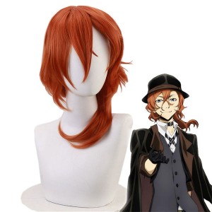 Anime Bungo Stray Dogs Chuya Nakahara Brown Cosplay Wigs