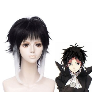 Anime Bungo Stray Dogs Ryunosuke akutagawa Cosplay Wigs