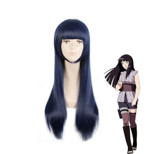 Anime Naruto Hyuga Hinata Blue Cosplay Wigs