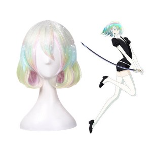 Anime Land of the Lustrous Diamond Short Colorful Cosplay Wigs