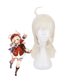 Game Genshin Impact Klee Blonde Cosplay Wigs