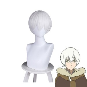 Anime To Your Eternity Fushi White Short Cosplay Wig