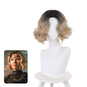 Moive Loki 2021 Sylvie Laufeydottir Black-brown Short Curly Cosplay Wigs