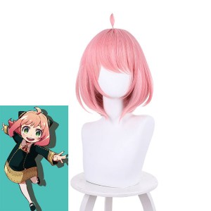 Anime SPY×FAMILY Anya Forger Pink Cosplay Wigs