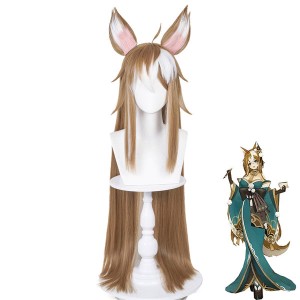 Game Genshin Impact Miss Hina Inugami Cosplay Wigs