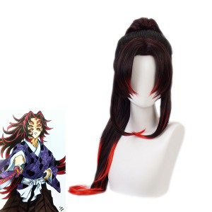 Anime Demon Slayer Kimetsu no Yaiba Yoriichi Tsugikuni Kokushibou Cosplay Wig