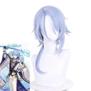 Game Genshin Impact Kamisato Ayato Halloween Cosplay Wig