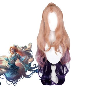 Game LOL Prestige Ocean Song Seraphine Cosplay Wigs