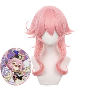 Game Genshin Impact Dori Pink Cosplay Wigs